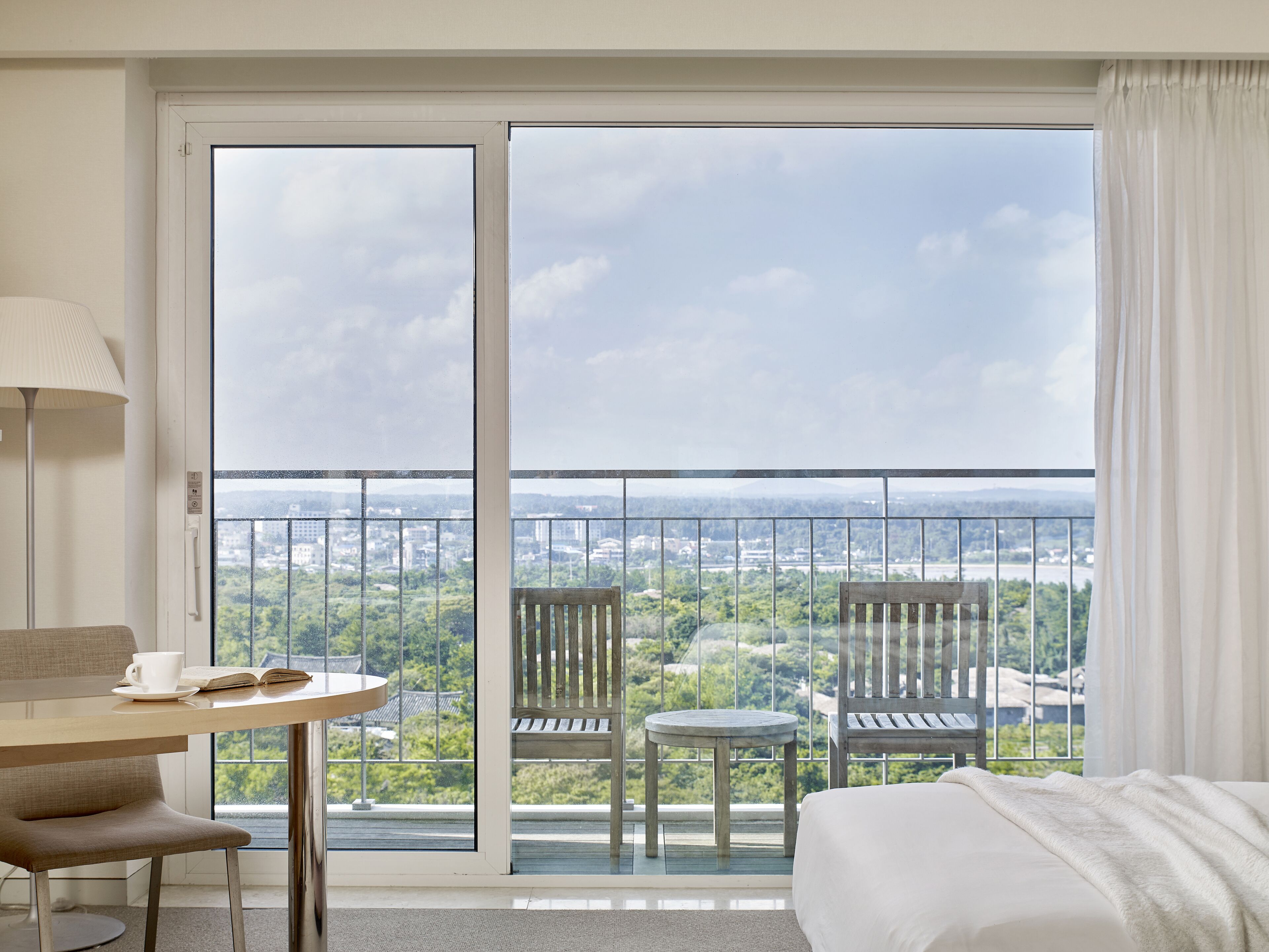 premium bedding, desk, blackout curtains, free wifi