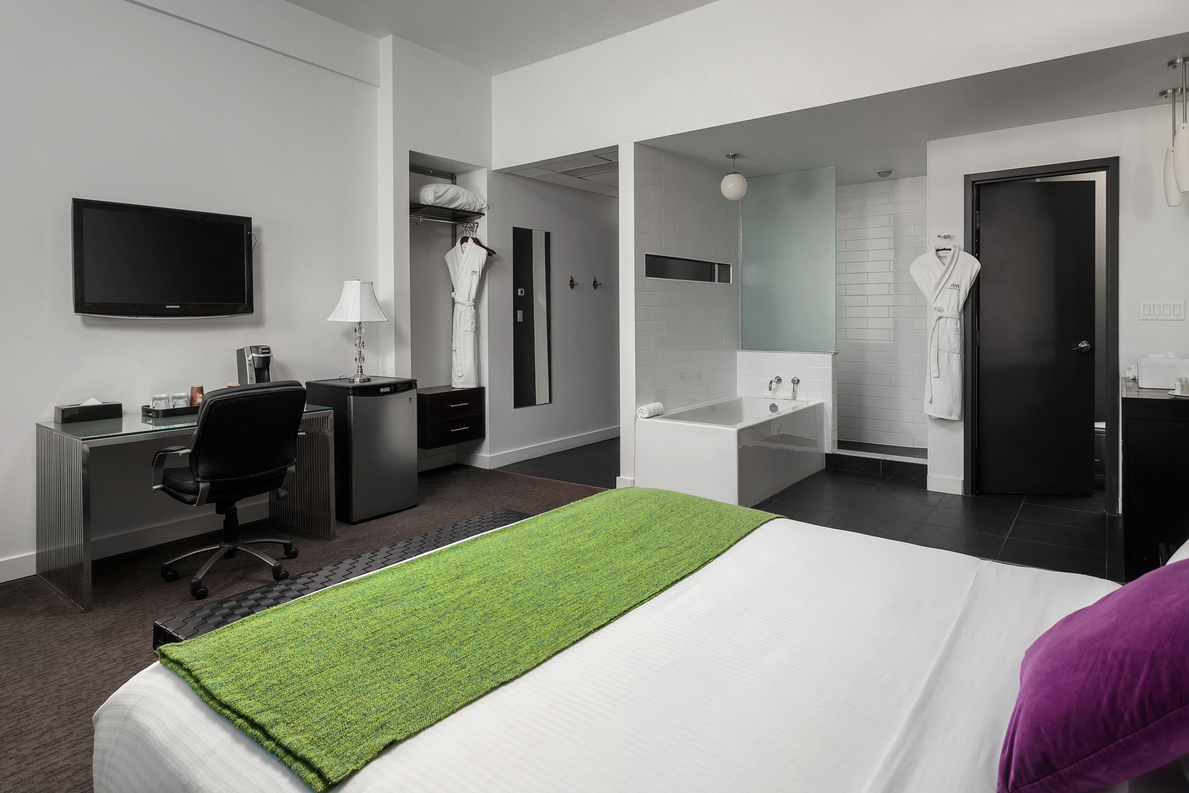 premium bedding, pillow-top beds, in-room safe, individually decorated