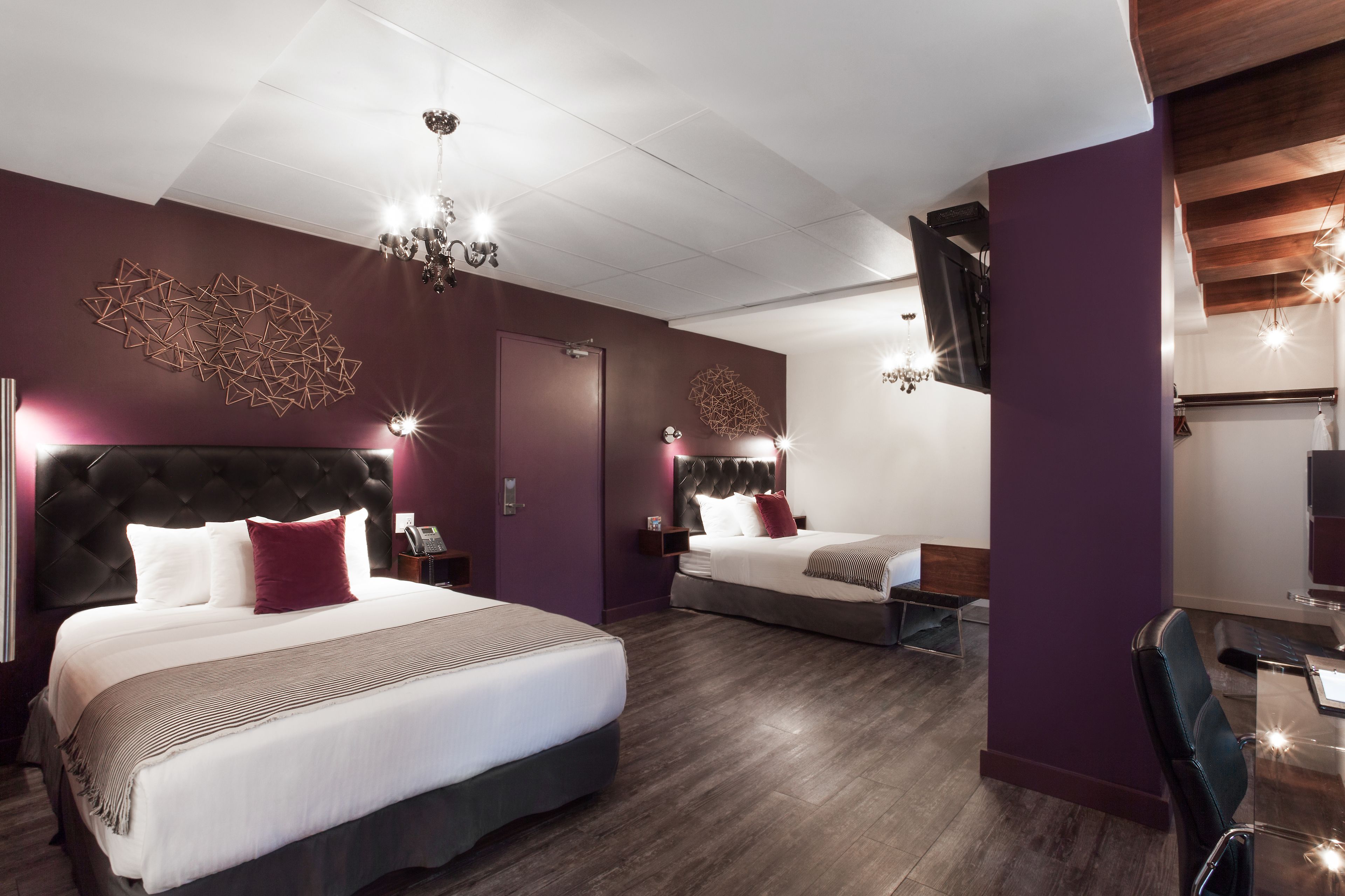 marvellous room, 2 double beds, courtyard view | premium bedding, pillow-top beds, in-room safe, individually decorated