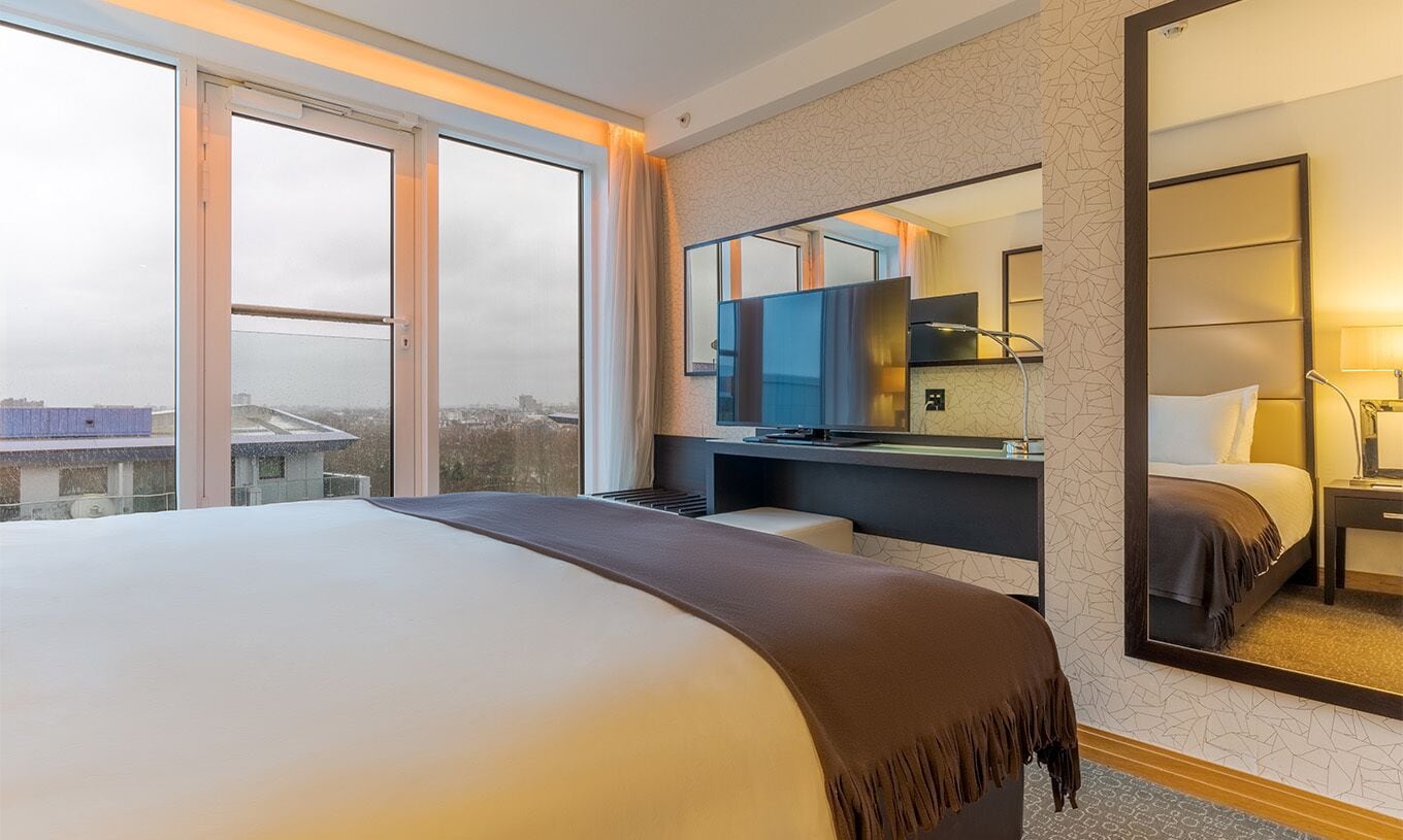 executive one bedroom suite | premium bedding, minibar, in-room safe, individually decorated