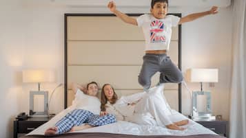 1 kamar tidur, seprai premium, minibar, dan brankas