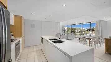 2 Bedroom Partial Ocean View | Private kitchen | Fridge, microwave, stovetop, coffee/tea maker