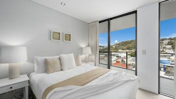 Appartement, 2 slaapkamers, gedeeltelijk uitzicht op oceaan | Een strijkplank/strijkijzer, babybedden (toeslag)