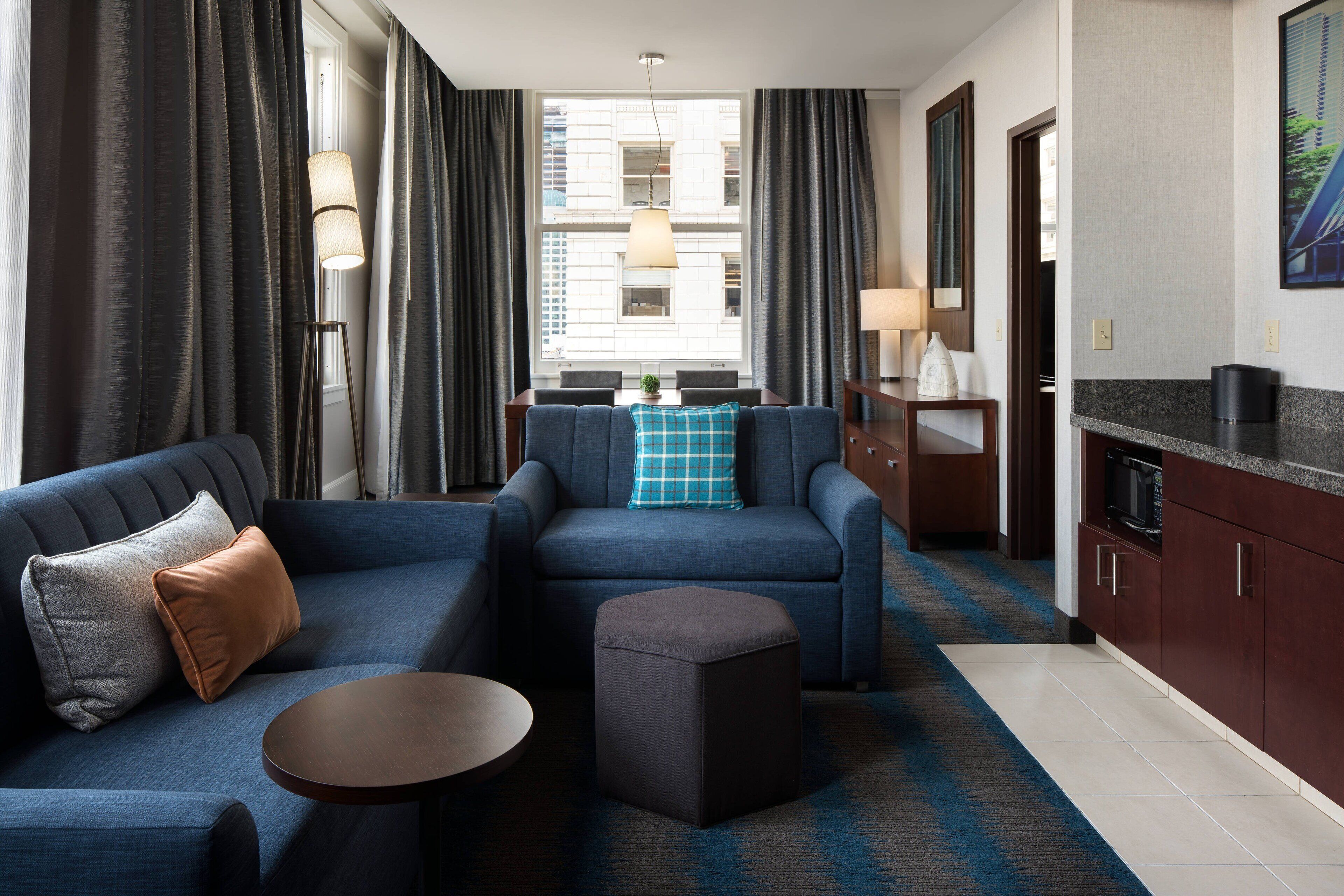 32-inch flat-screen tv with cable channels, tv, ipod dock