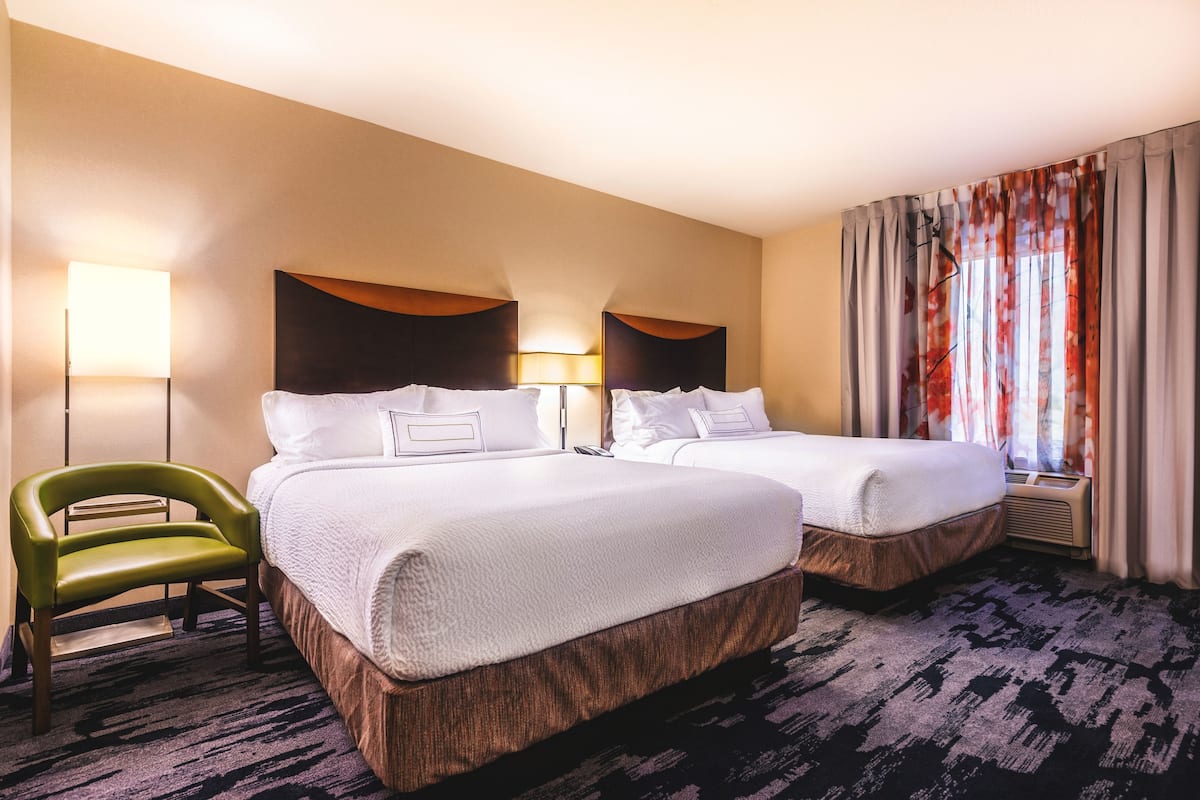 room, 2 queen beds | in-room safe, desk, iron/ironing board, free wifi