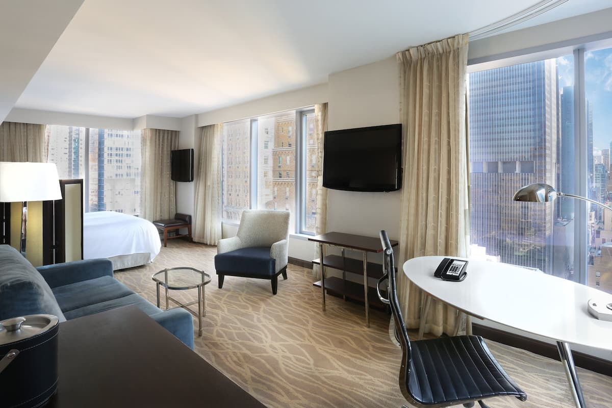 Ropa de cama de alta calidad y minibar