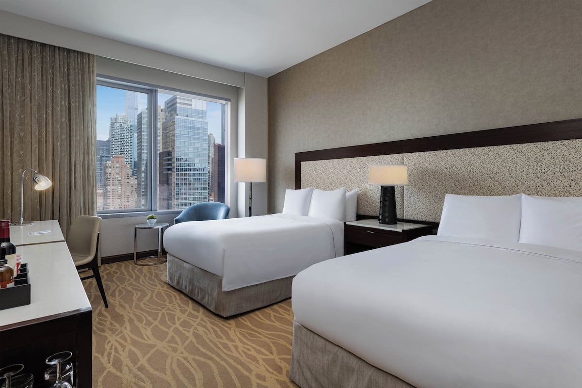 Ropa de cama de alta calidad y minibar