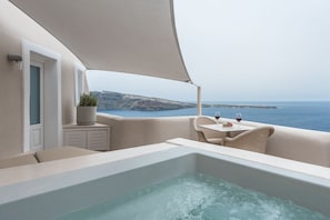 Suite Junior, idromassaggio (Sunset View) | Vasca idromassaggio privata