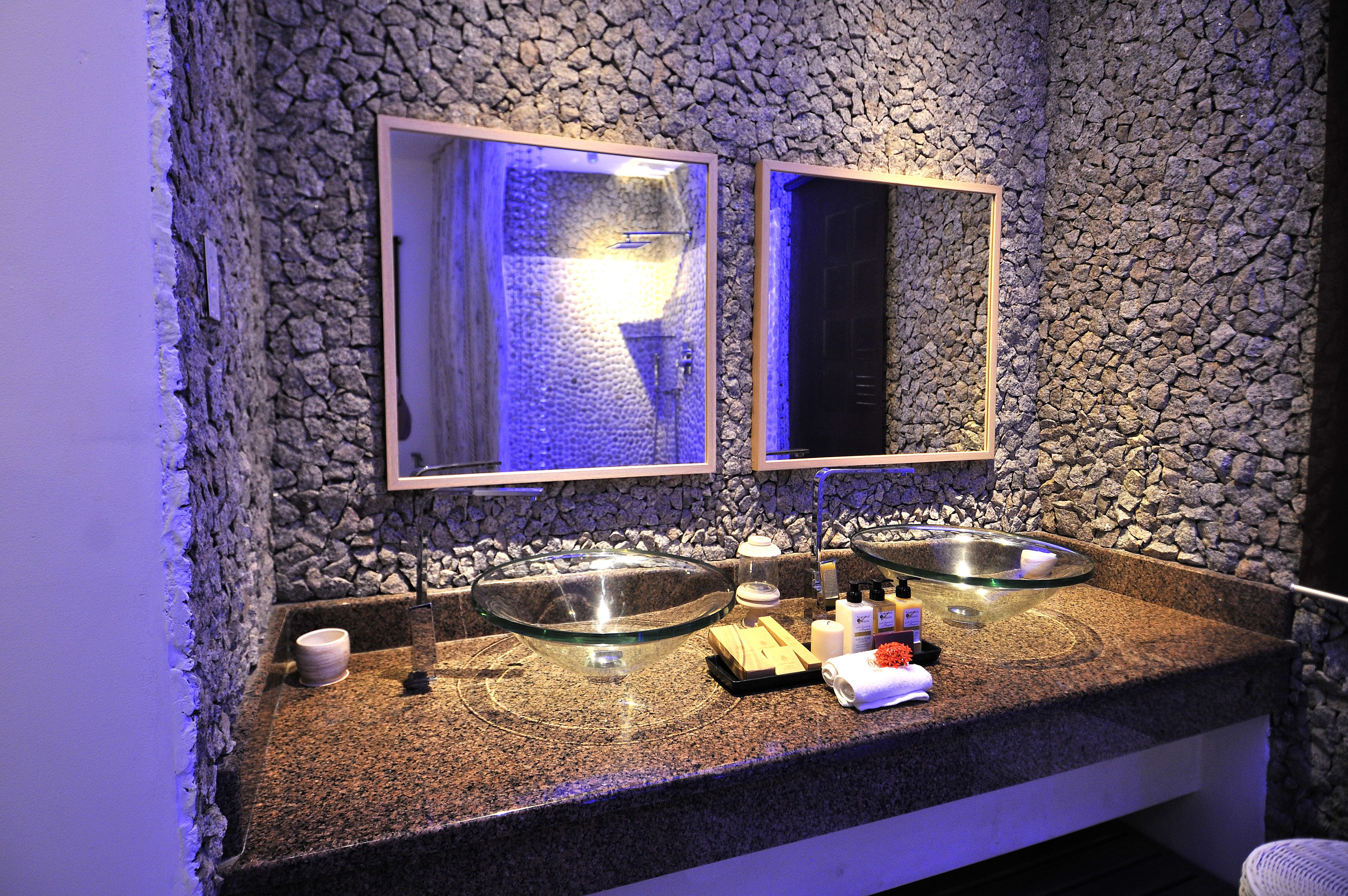 free toiletries, hair dryer, bathrobes, slippers