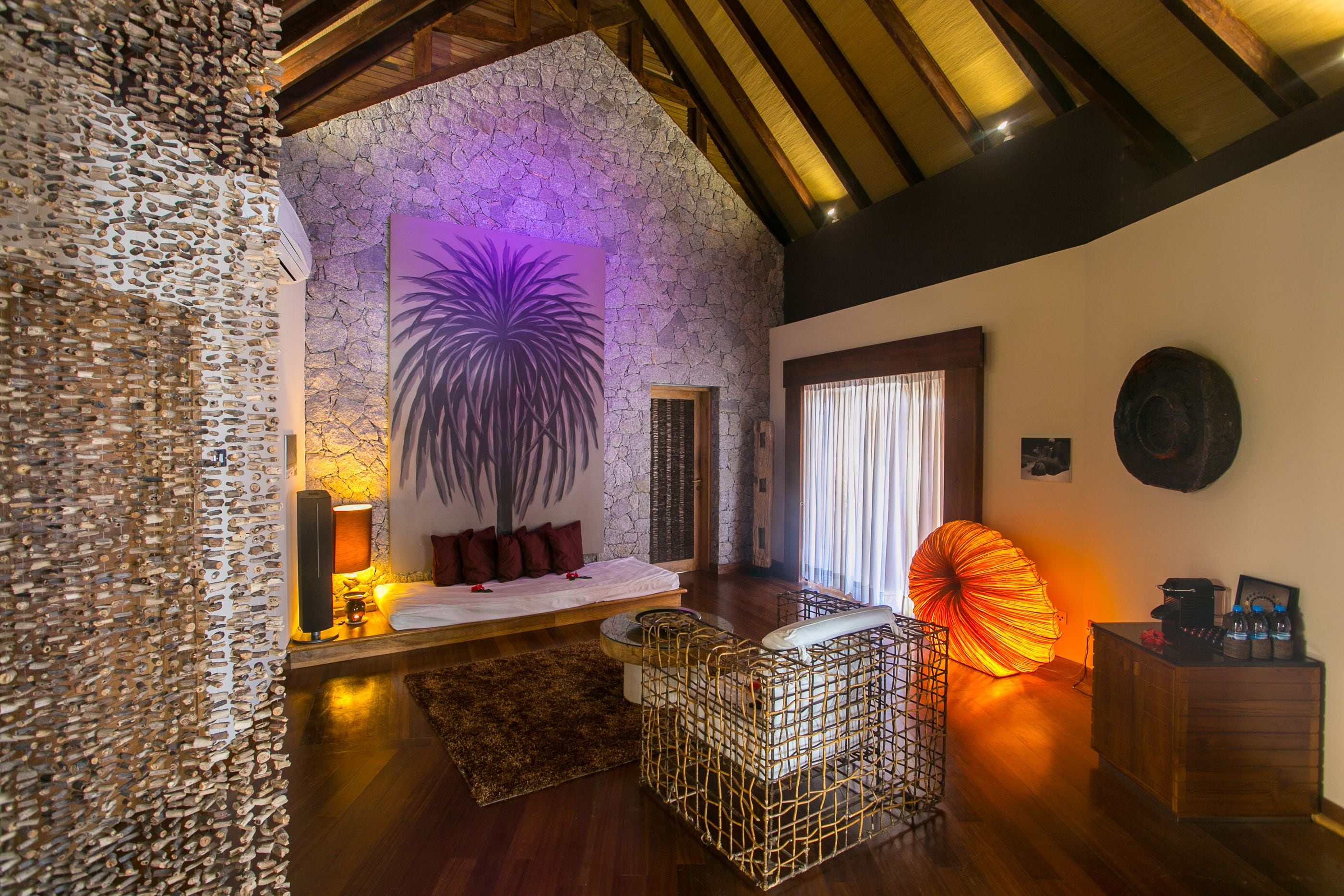 presidential villa | living area | plasma tv