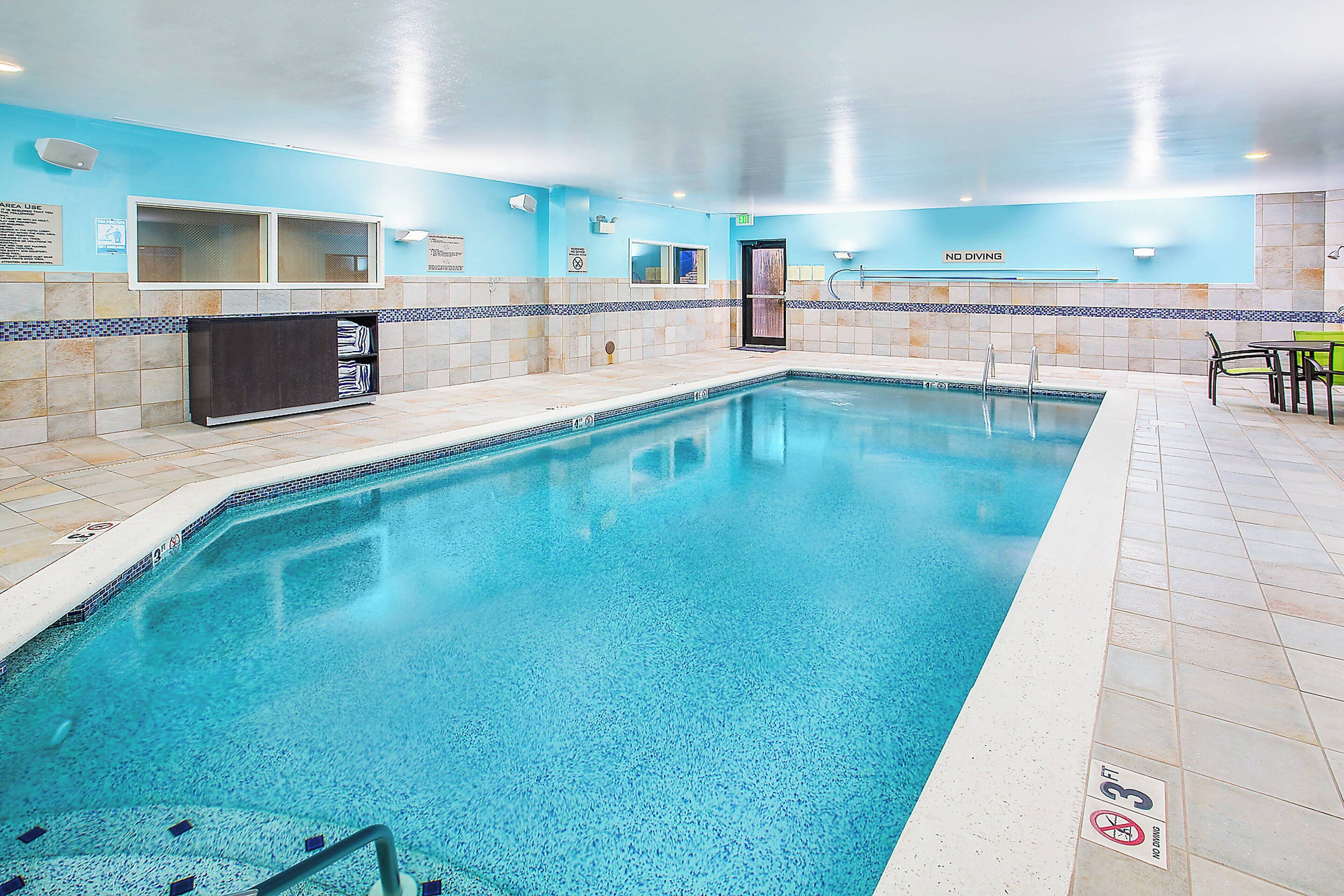 indoor pool, seasonal outdoor pool