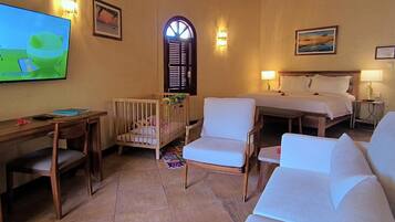 In-room safe, soundproofing, iron/ironing board, free cribs/infant beds
