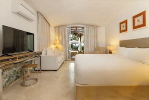 Room, Sea View | Minibar, in-room safe, desk, laptop workspace - Village Du Pecheur (Praslin Island)