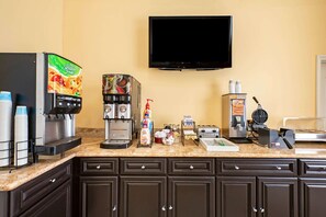 Free daily self-serve breakfast