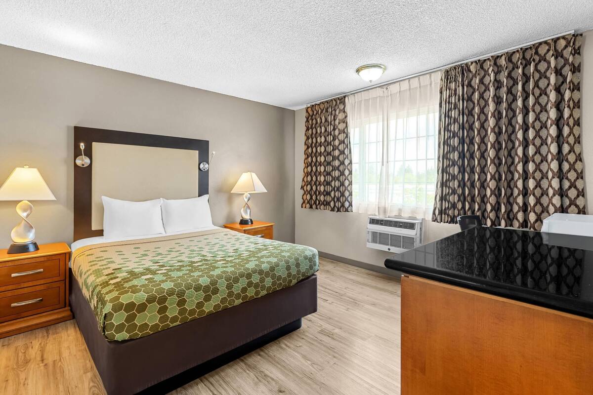 Standard Room, 1 King Bed, Non Smoking | Desk, blackout drapes, iron/ironing board, WiFi (free)