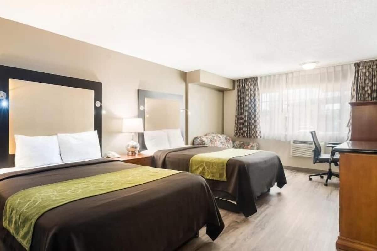 Desk, blackout curtains, iron/ironing board, free WiFi
