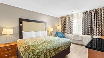 Room, 1 King Bed, Accessible, Non Smoking | Desk, blackout curtains, iron/ironing board, free WiFi