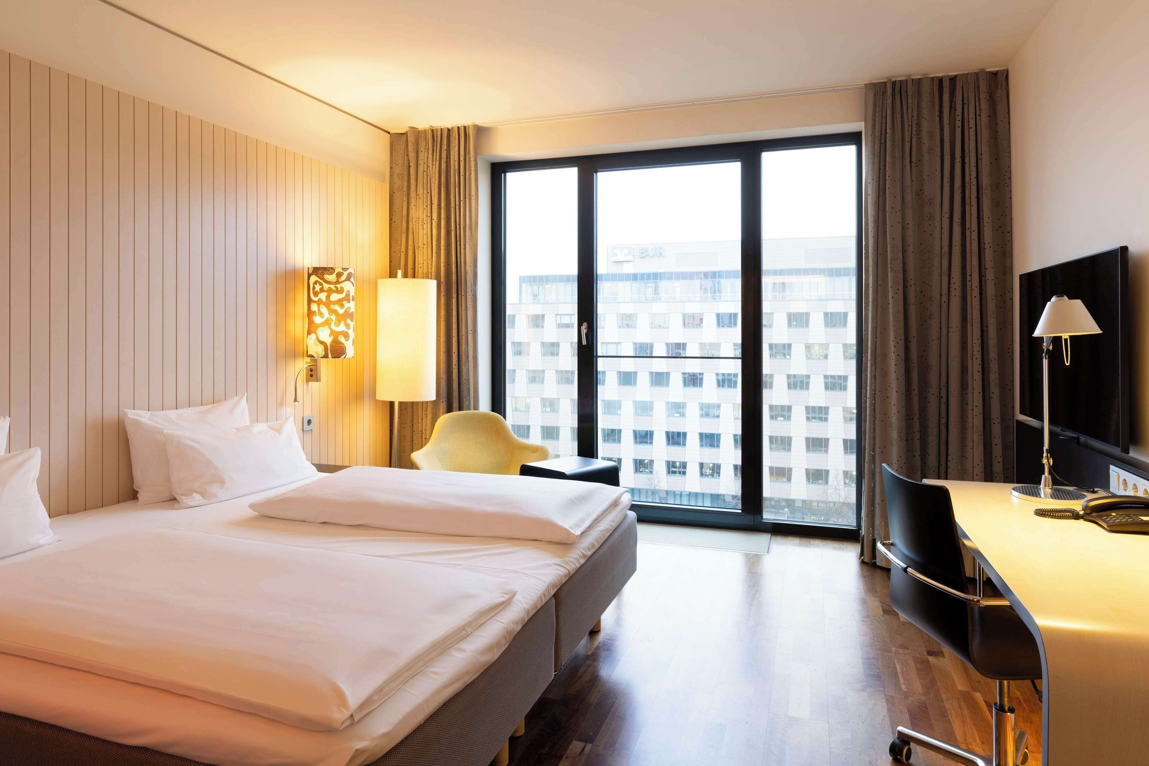 Hypo-allergenic bedding, in-room safe, desk, laptop workspace