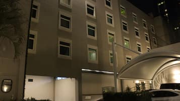Experience the hotel's elegant architecture and modern amenities.