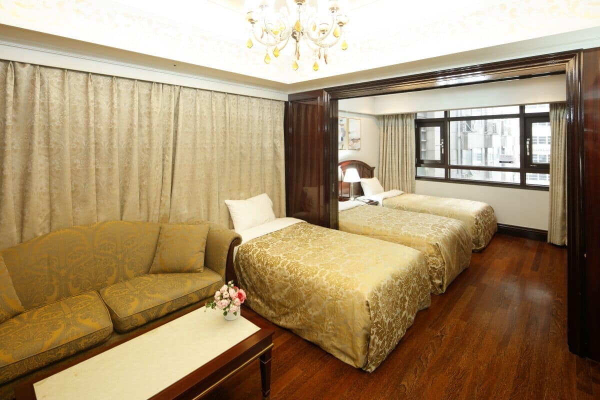 2 bedrooms, in-room safe, blackout curtains, soundproofing