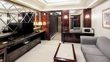 In-room safe, blackout curtains, soundproofing, iron/ironing board