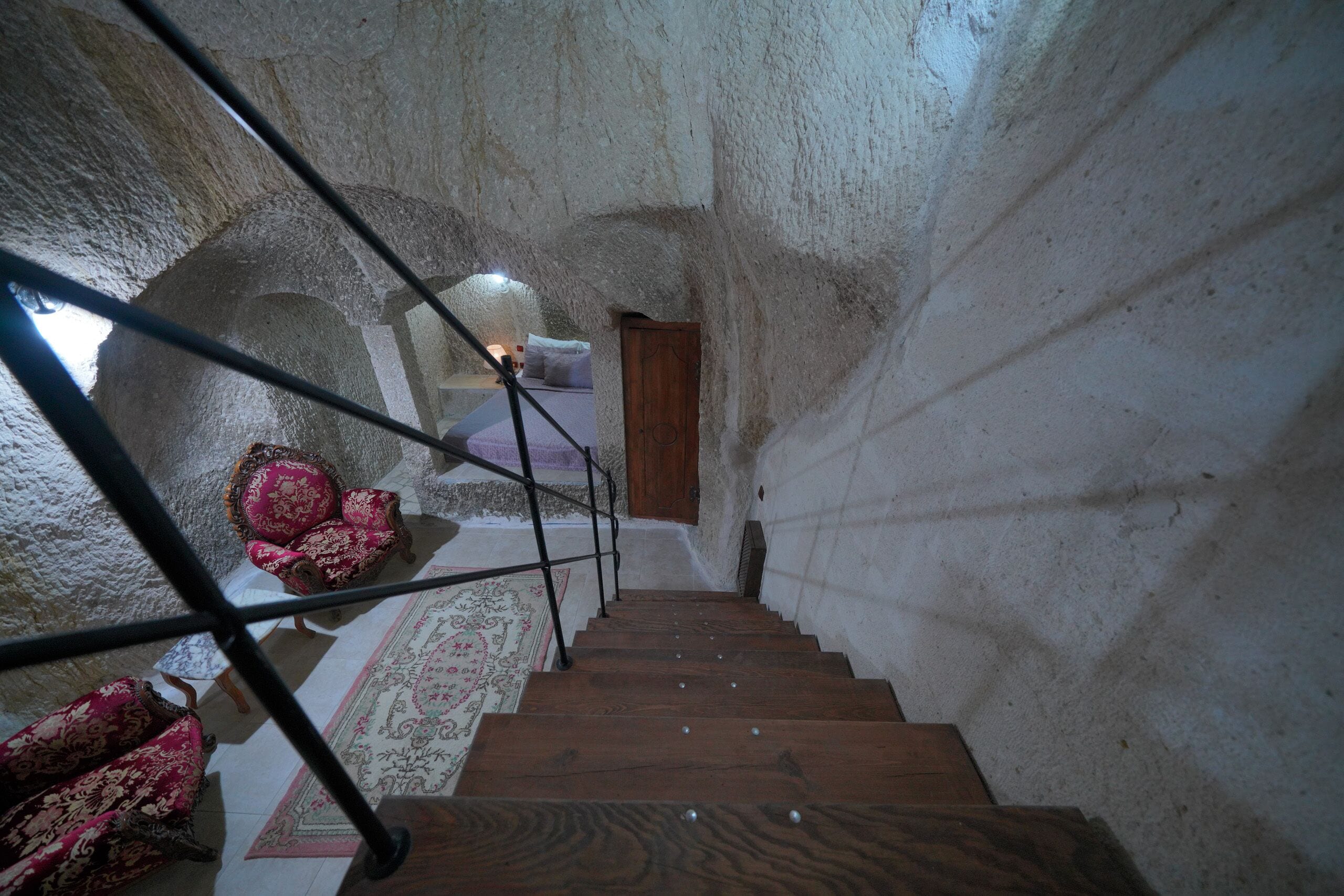 double cave room | 1 bedroom, premium bedding, pillow-top beds, minibar