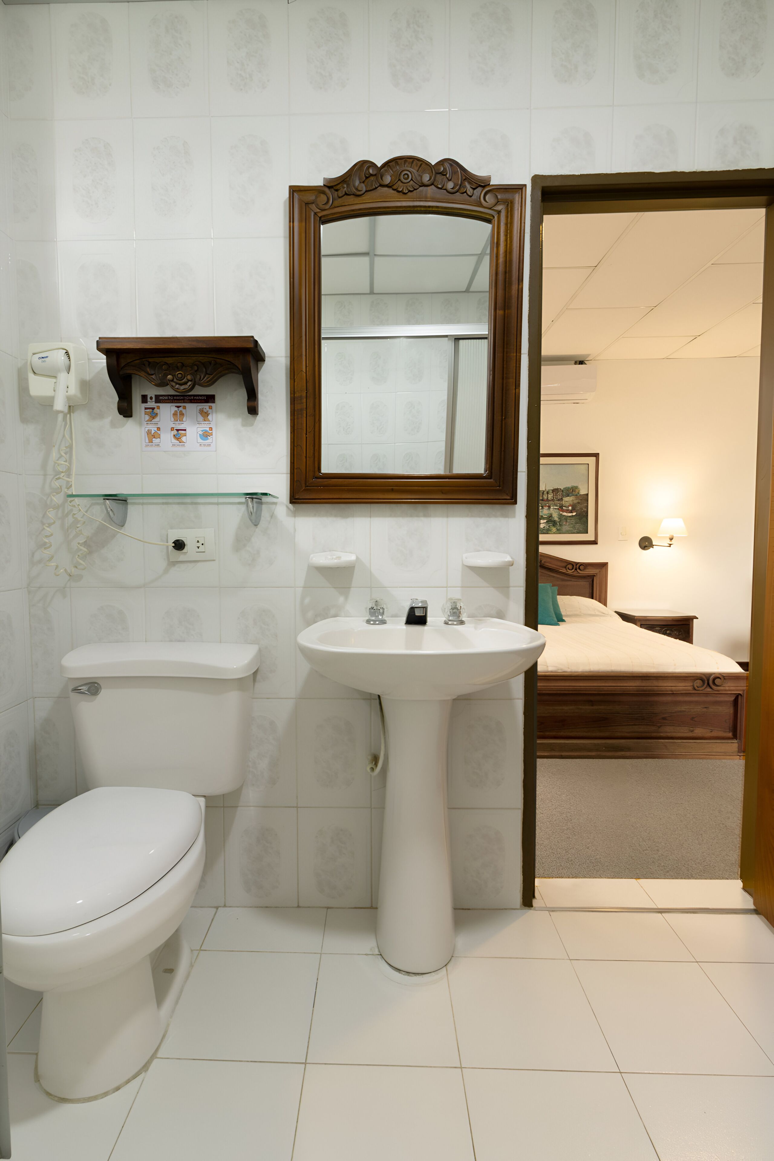 traditional room, multiple beds | bathroom | shower, rainfall showerhead, hair dryer, towels