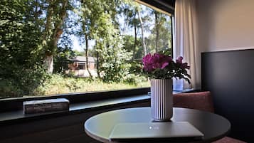 Blackout curtains, iron/ironing board, free WiFi, bed sheets