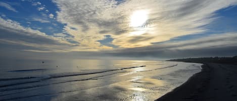 Vlak bij het strand