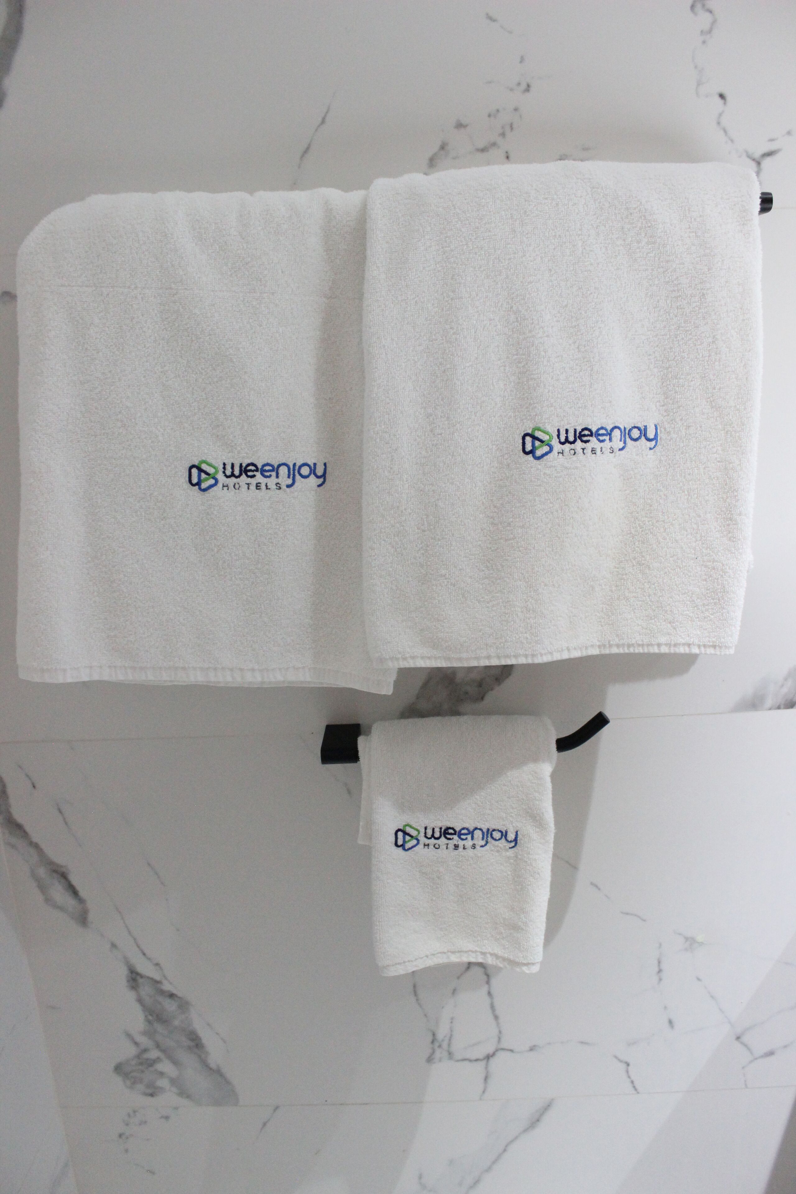 free toiletries, hair dryer, towels, soap