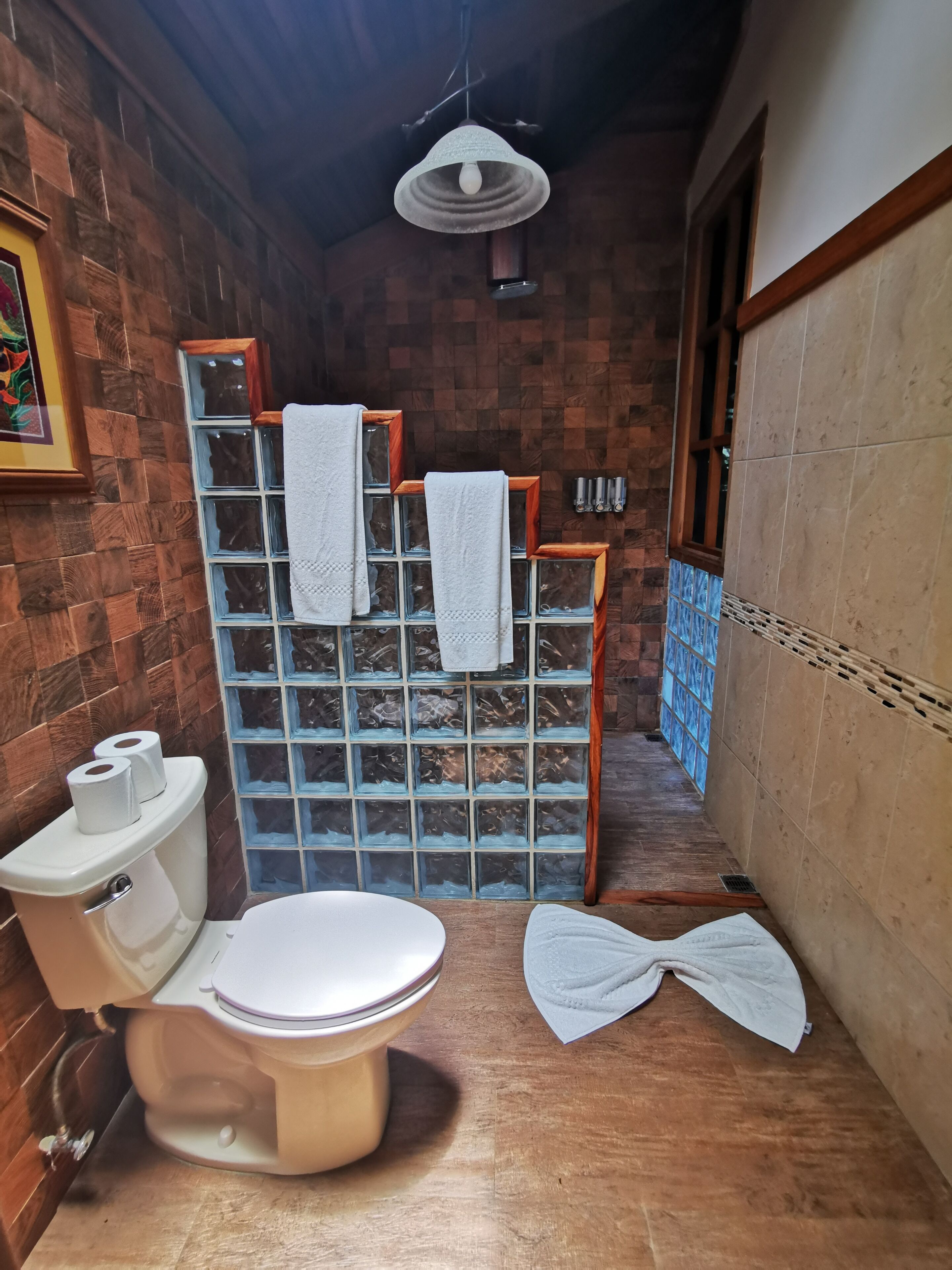 standard room, 2 queen beds | bathroom | shower, rainfall showerhead, free toiletries, hair dryer