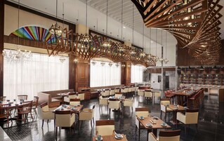 Breakfast, lunch and dinner served