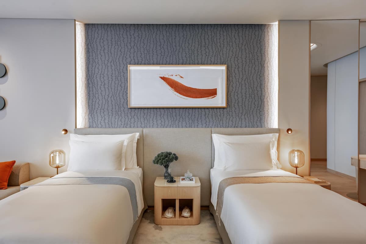 1 habitación y ropa de cama de alta calidad