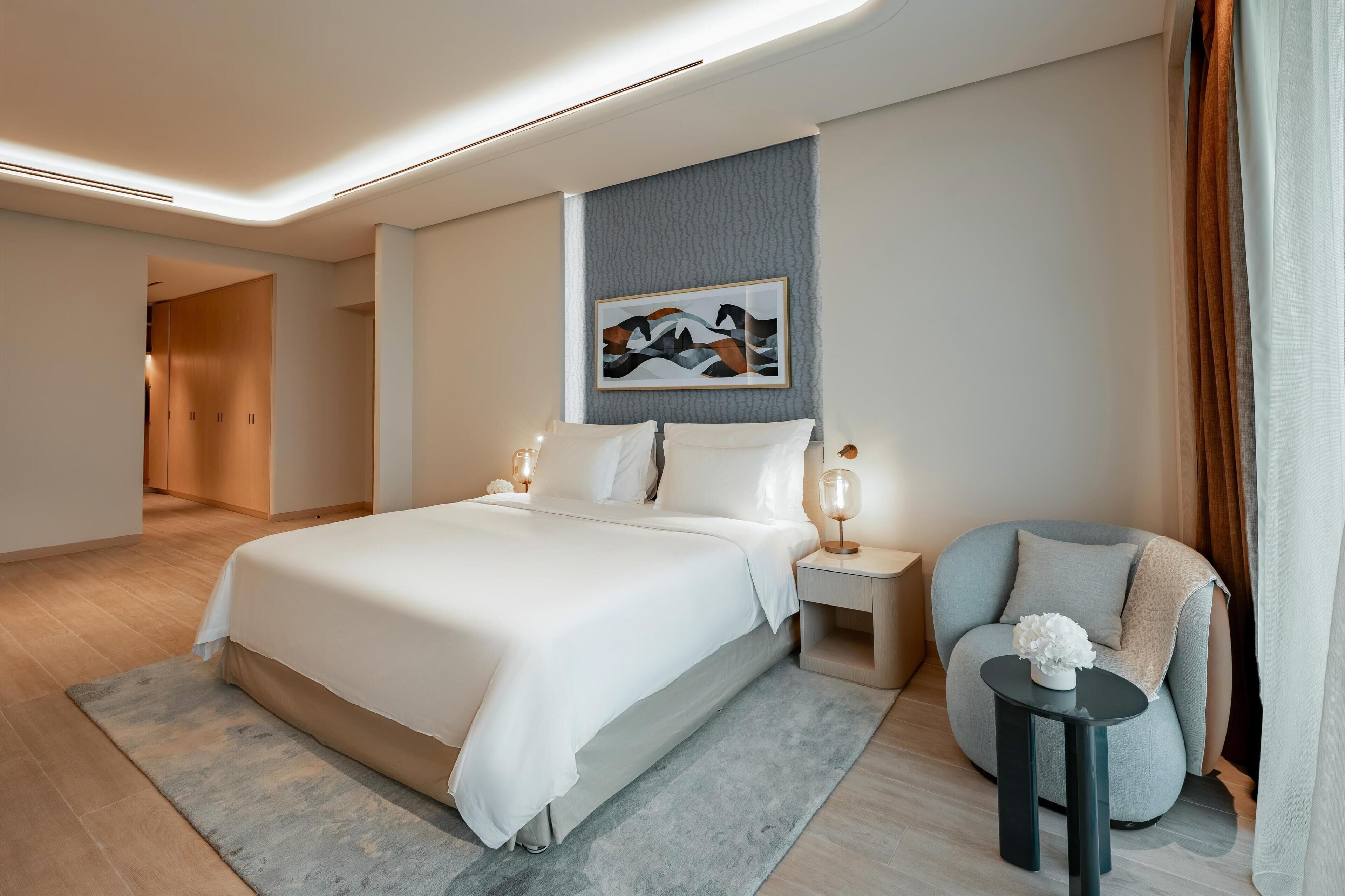 1 quarto, roupas de cama premium, cofres nos quartos, escrivaninha