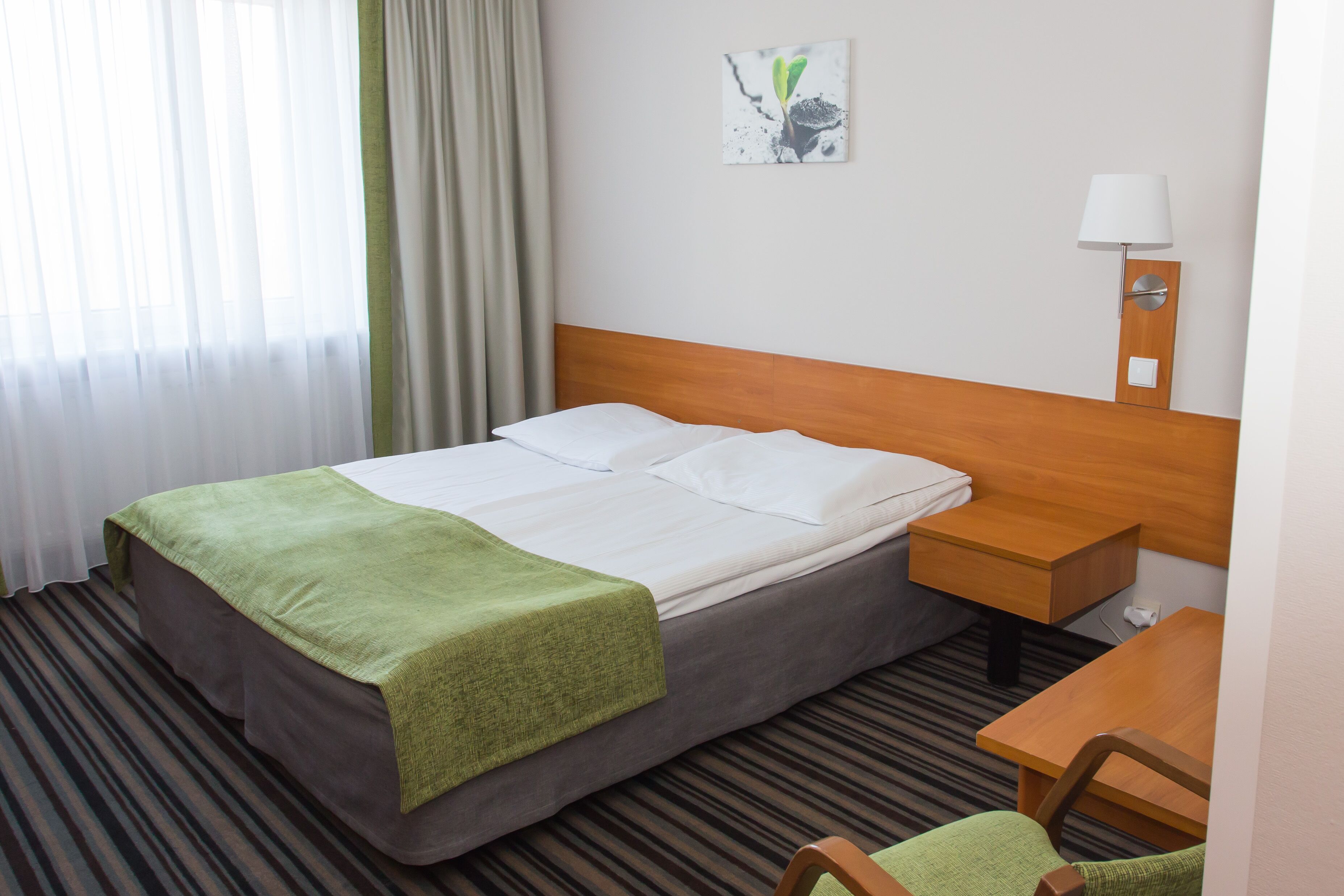 standard double room | desk, blackout curtains, iron/ironing board, free wifi