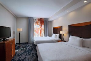 룸, 퀸사이즈침대 2개 | 객실 내 금고, 책상, 노트북 작업 공간, 암막 커튼