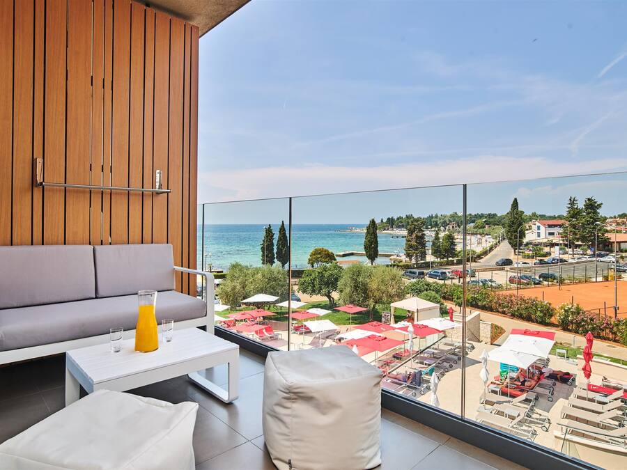 Quarto premium, sacada, vista para o mar (Family) | Vista da sacada