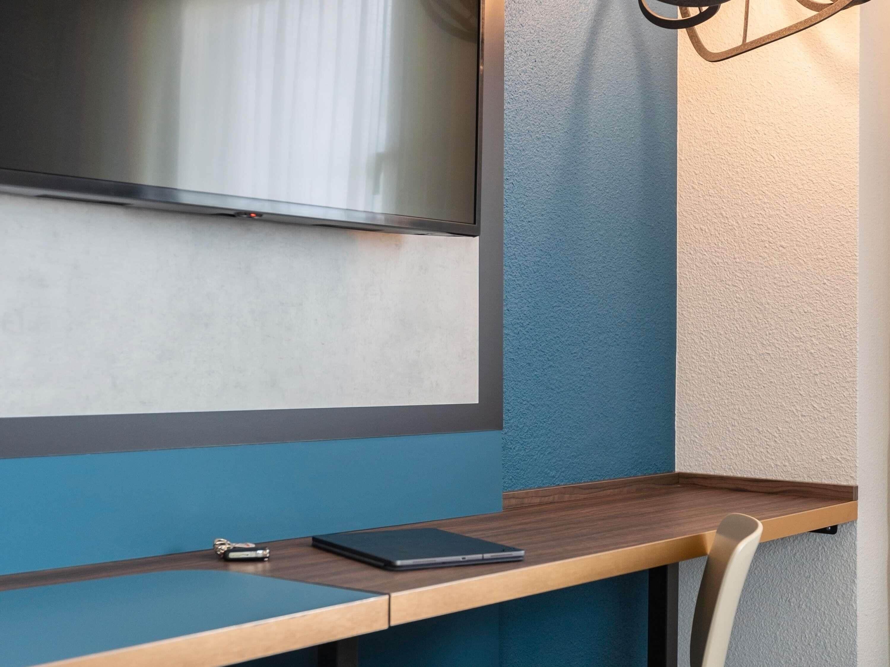 Individually decorated, individually furnished, desk, blackout curtains