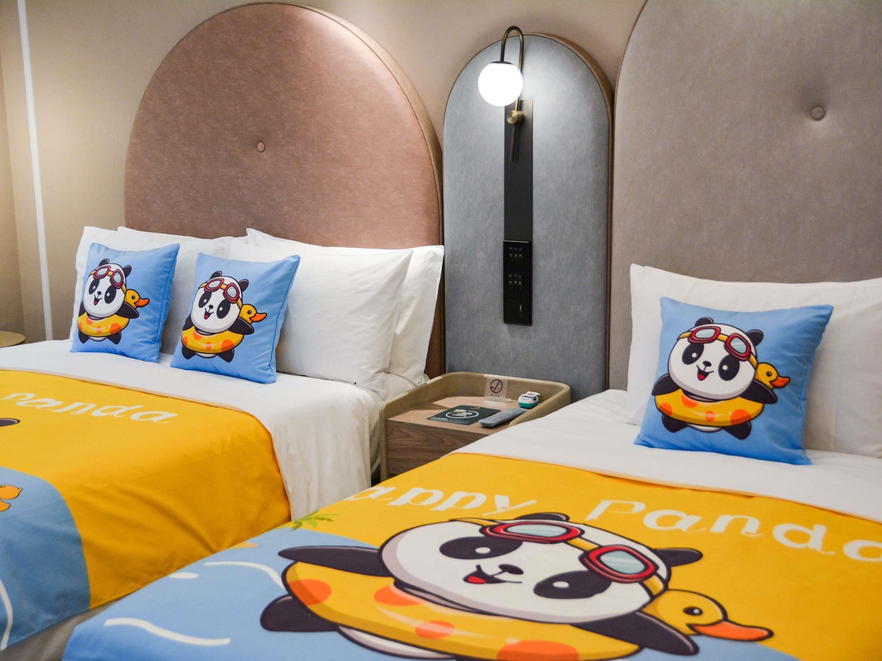 Family Room (1 Double Bed and 1 Twin Bed) | Free minibar items, in-room safe, desk, blackout drapes