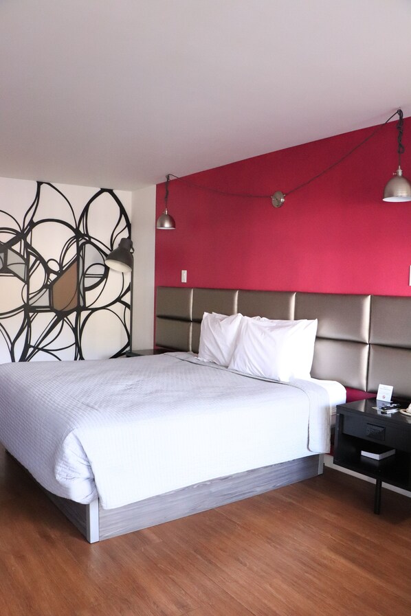 Desk, blackout drapes, iron/ironing board, free WiFi