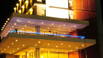 Front of property – evening/night