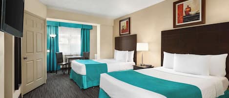 Room, 2 Double Beds, Non Smoking, Refrigerator