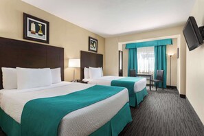 Standard Room, 2 Queen Beds | Desk, soundproofing, iron/ironing board, free WiFi - Days Inn by Wyndham Montreal East (Montreal)