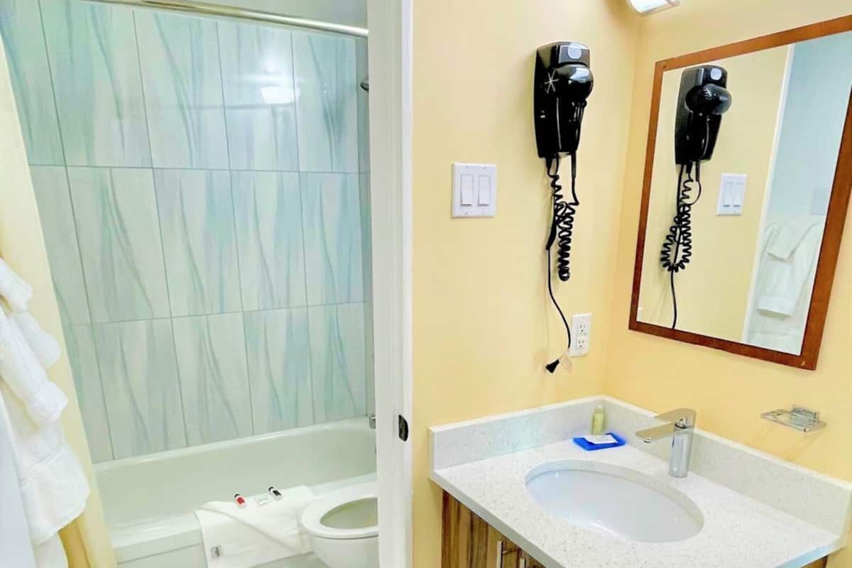 Salle de bain | Ensemble baignoire-douche, articles de toilette (gratuits)