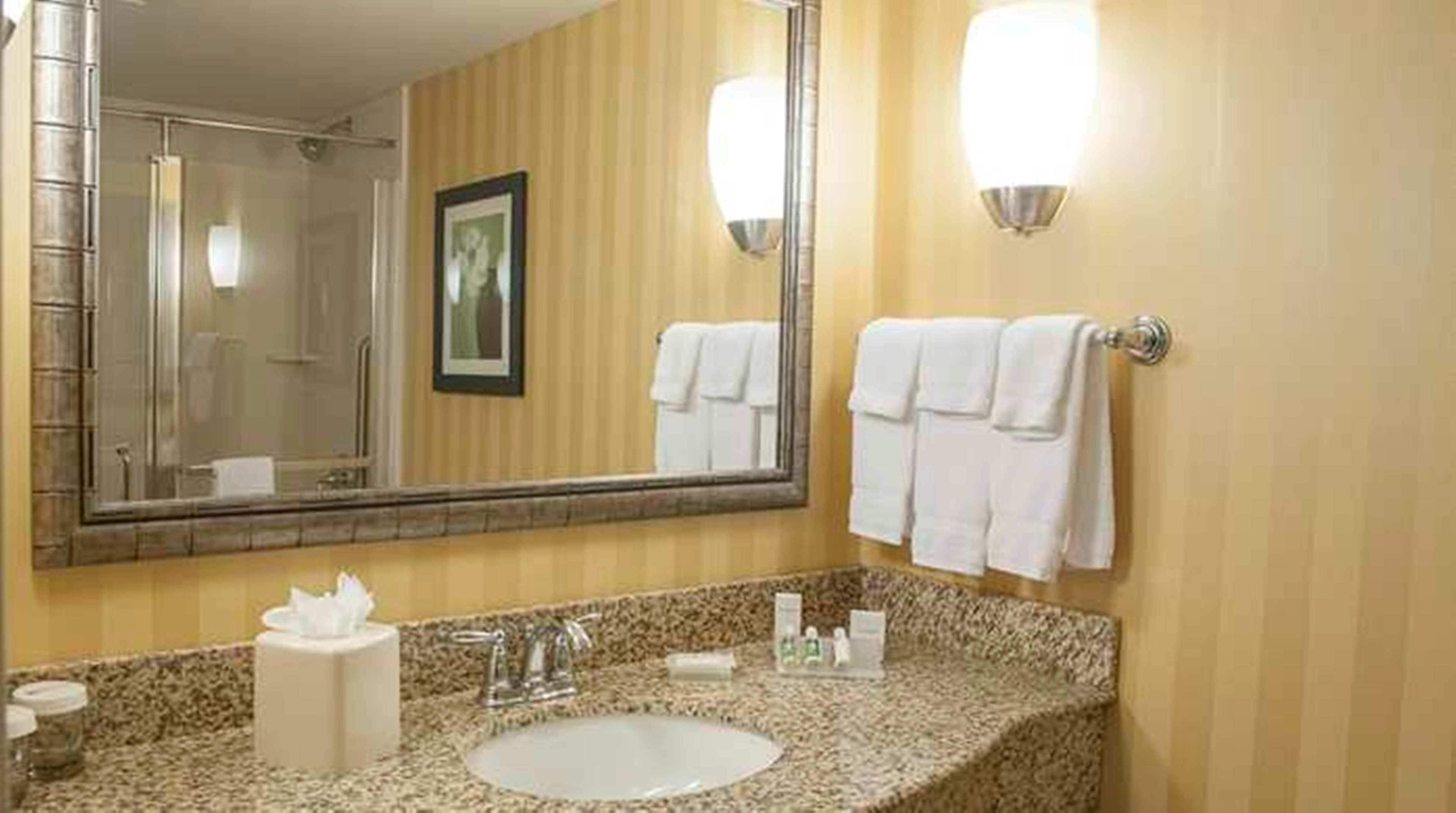 free toiletries, hair dryer, towels