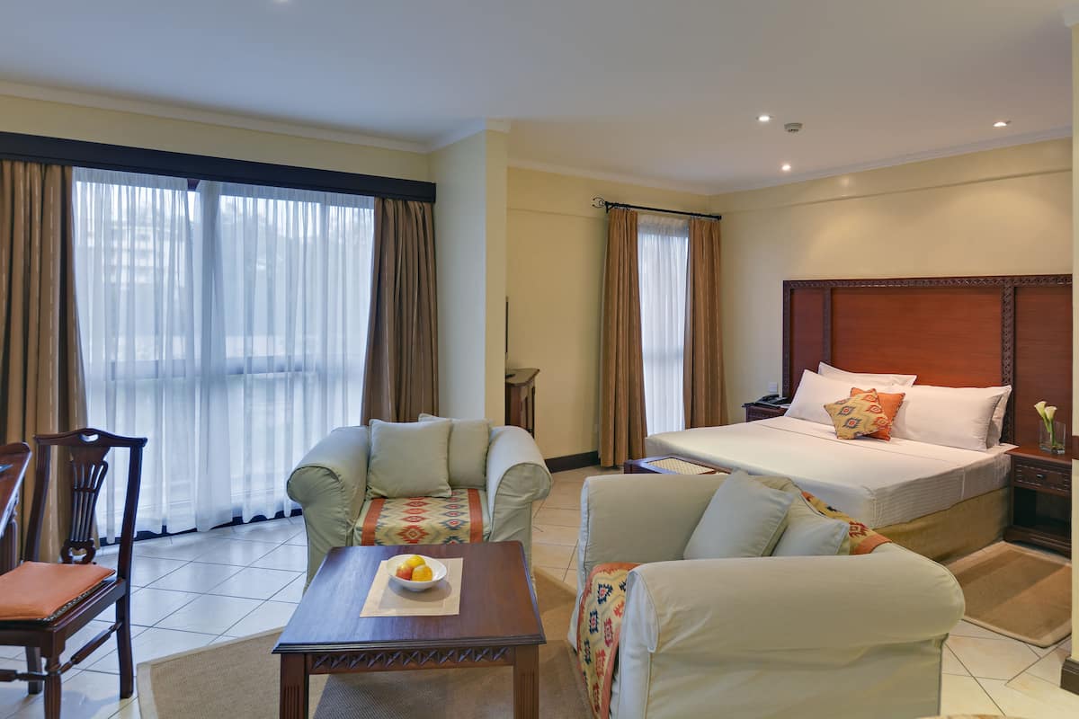 1 slaapkamer, luxe beddengoed, een minibar, een kluis op de kamer
