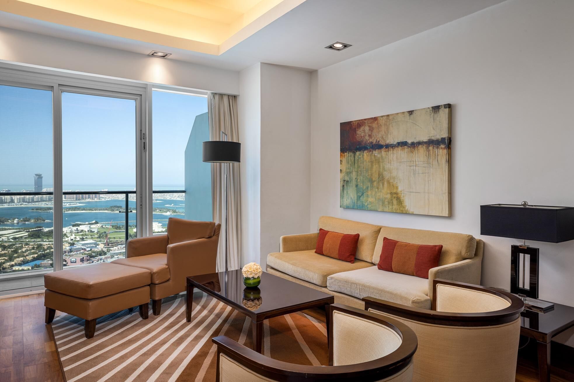 premier apartment one bedroom sea view - complimentary transfer to mall of the emirates & jumeirah b | 1 bedroom, premium bedding, minibar, in-room safe