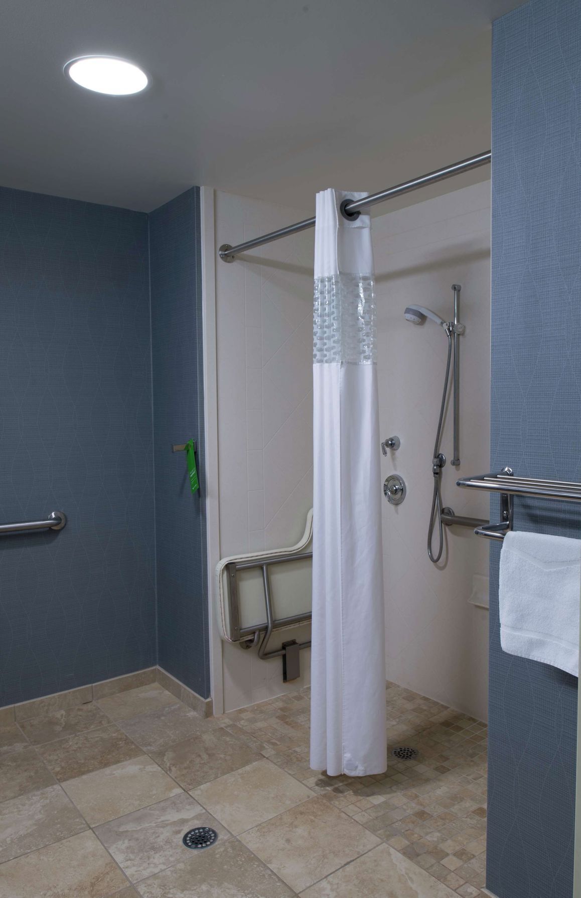 Bathroom | Shower, free toiletries, hair dryer, towels