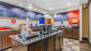 Free daily buffet breakfast