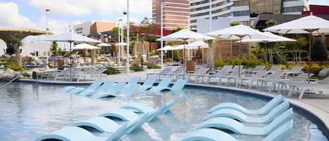 Indoor pool, 2 outdoor pools, cabanas (surcharge), pool umbrellas